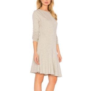 Joie Runna French Terry A-Line Dres In Heather Grey